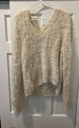 Anthropologie Knitted & Knotted Sweater Cardigan Wool‎ Blend Fuzzy Small Photo 0