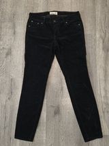 Old Navy Womens Black Corduroy Skinny Pants Size 8 Regular fuzzy soft Photo 0