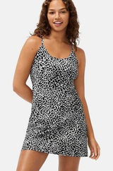 OUTDOOR VOICES‎ The Exercise Dress Snow Leopard Animal Print Tank Shorts X-Small Photo 0