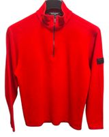 POLO SPORT Ralph Lauren Mid-90s Red Quarter-Zip Fleece Pullover Sweater Sz XL Photo 0