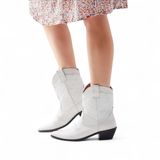 White Urban Outfitters Cowgirl Boots – Size 6, Never Worn! Photo 0