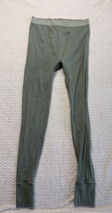 SKIMS Cotton Rib Leggings Sage Green Ribbed Thermal Base Layer Size M 4495 Photo 0