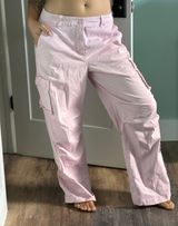 Pink Cargo Pants Size Large Photo 0