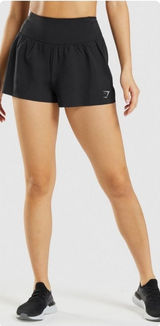 Gymshark Speed Shorts Women Medium Black Athletic Running Workout B1A4U Photo 0