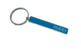 Gucci Handbag Charm Keyring Enameled Blue Sterling Silver Designer Photo 0