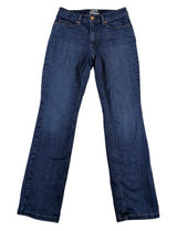 LL Bean Favorite Fit Flannel Lined Jeans Dark Indigo Rinse Size 8 Reg 507470 Photo 0