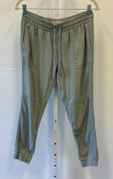 Calvin Klein Jeans Sage Green Linen Blend Joggers Womens Size 2 Utility Pants Photo 0