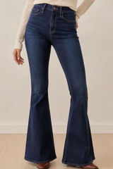 True Religion Caia Flare Ultra High Rise Jeans Dark Wash Denim Size 26 Womens Photo 0