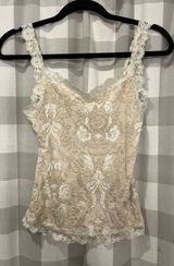 Arianne Lace-Trim Floral Camisole - Cream & White Photo 0