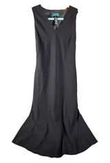 Lauren Ralph Lauren Sheath Dress Sz 4 Black V-Neck Sleeveless Timeless Classic Photo 0