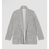 Eileen Fisher Organic Cotton Terry Shawl Collar Jacket Textured Duster Open‎ Photo 0