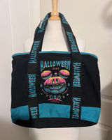 Disney Parks Halloween Mickey Mouse Glow In Dark Tote Bag Jack O Lantern 2023 Photo 0
