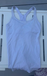 White Lululemon Ebb to Street Tank Top Photo 0