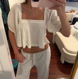 White Babydoll Top Photo 0