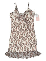Blashe Floral Mini Dress Womens Small NWT Cottagecore Ruffle Hem Spaghetti Strap Photo 0