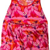 Peyton & Parker Womens Pink Floral Ribbed Pajama Set Tank Top and Shorts Small Photo 0