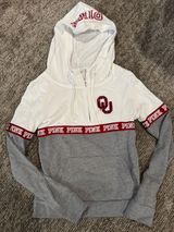 PINK Victoria's Secret OU Colorblock Hoodie - size XS. Photo 0