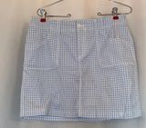 St. John's Bay Blue And White Plaid Skort Photo 0