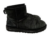UGG Classic Mini II Black Suede Sheepskin Boots 1016222 Womens Size 9 Photo 0