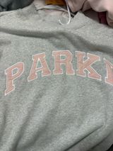 PARKE Grey and Pink Mockneck  Photo 0