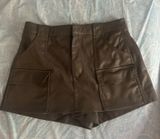 ZARA Leather Skort Photo 0