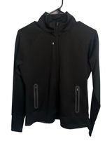 Second Skin Wm Med Black Full Zip Thumb Holes‎ Outdoor Hiking Athletic Campcore Photo 0