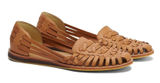 Nisolo Huarache Sandals Slip On Closed Toe Woven Leather Boho Almond Tan 9 Photo 0