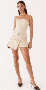 Peppermayo all for you strapless mini dress ivory Photo 0