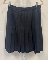 Vintage Pendleton 100% Virgin Wool Pleated Circle Mini Black Skirt Sz 4‎ Photo 0