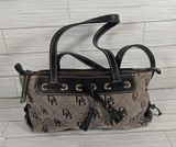 Dooney n Bourke vintage shoulder canvas leather purse black Photo 0