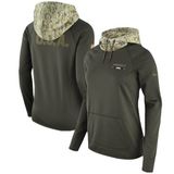 Nike Dri-Fit Denver Broncos Hoodie Women 2XL Green Salute Service Camo NFL 2018 Photo 0
