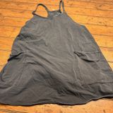 Free People FP Movement Hot Shot Mini Dress Romper Tank Women's Large Grey Photo 0