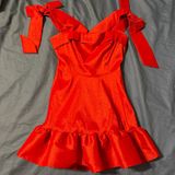 Red Lucy in the Sky Mini Dress Photo 0