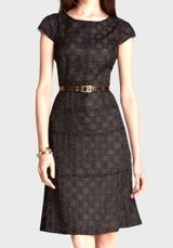 Ann Klein Polka Dot jacquard dress Photo 0
