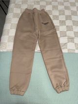 New COMFRT Cozy Fleece Sweatpants - Taupe/ Sand XS Photo 0