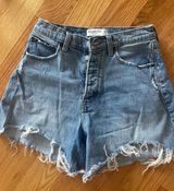 High Rise Denim Shorts Photo 0