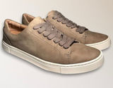 Frye Womens 9 Taupe Nubuck Leather Sneakers Lace Up Casual Minimalist Street Photo 0