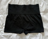 Womens Size Medium High Waisted Seamless Black Shorts Activewear Yoga‎ Nylon Gym Photo 0