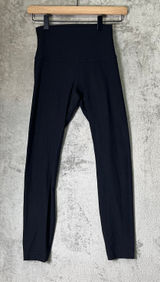 Lululemon Align Ribbed High Rise Pant 25' Black Size 4 Yoga Leggings Nulu Photo 0
