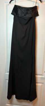 Lulus Black Strapless Fit‎ and Flare Evening Gown Sz Medium NWOT Stunning Photo 0