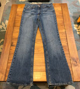 Kikit High Waist Embroidered Pocket Jeans Stretch Fit Flare 8 Photo 0