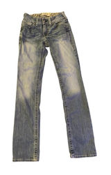 25L /27x 34 Ariat REAL Denim Tall Long Women's Mid-Rise Straight Jeans Rainstorm Photo 0
