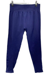 NWT New FABLETICS Women's DELTA‎ 7/8 TIGHT Navy BREATHABLE FABRIC LEGGINGS L Photo 0
