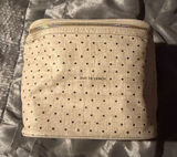 Kate Spade Out To Lunch Polka Dot Cosmetic Pouch in Beige Photo 0