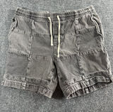 PacSun Volley Shorts Mens Black Denim Stretch Drawstring Pockets Pull On Size M Photo 0