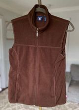 Duck Head Full Zip Vest Fleece Brown Outdoor Heritage M Academia Hiking Rugged Photo 0