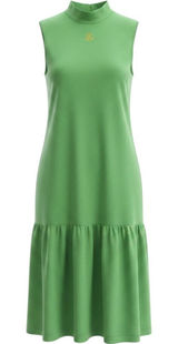 Vintage 80s 90s Stefano Drop Waist Dress Womens Size M Green Tennis Preppy Photo 0
