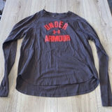 Under Armour Dark Gray red Long Sleeve Tee shirt top Photo 0