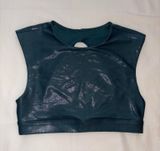 Alo Yoga Super Shine Flash Padded Green Sports Bra Photo 0