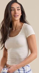 NWT Altar’d State Scallop Trim Cami Photo 0